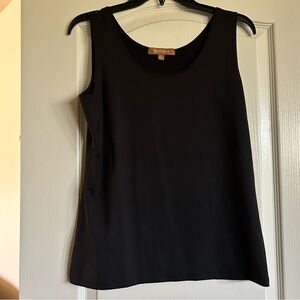Ellen Tracy black poly spandex blend tank top size Large